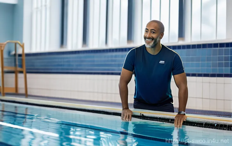 수영강사 진로 탐색 가이드 - **Prompt:** A warm and encouraging female swimming instructor, in her late 20s to early 30s, wearing...