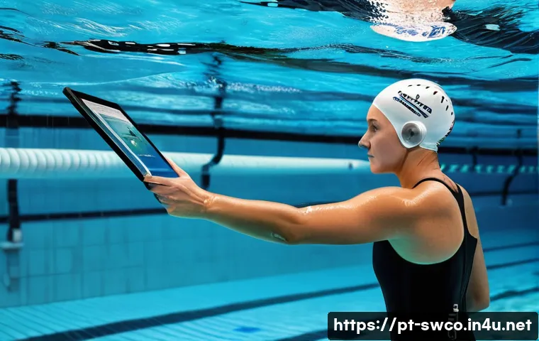 수영강사 시험 대비 이론 공부법 - **Prompt 1: Biomechanics in Action - Instructor's Eye**
A highly detailed, realistic image of an...